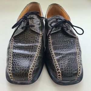 Bruno Magli dk green leather shoes size EU37, US unisex/men’s size 5